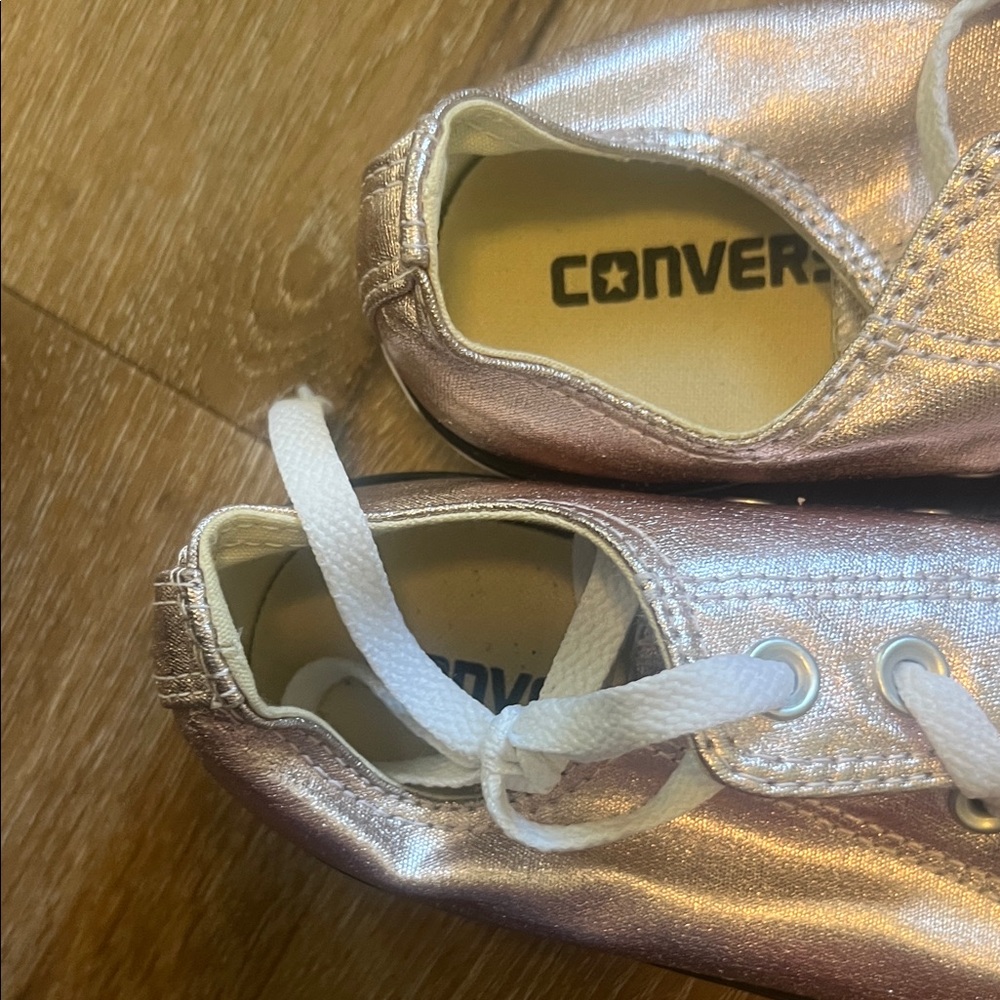Converse Metallic Pink Sneakers - Picture 8 of 15